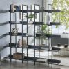 [VIDEO] 5 Tier Bookcase Home Office Open Bookshelf, Vintage Industrial Style Shelf with Metal Frame, MDF Board