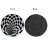 Visual Floor Area Mat Anti-slip Illusion Rug Doormat Round