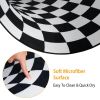 Visual Floor Area Mat Anti-slip Illusion Rug Doormat Round