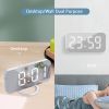 LED Table Clock Snooze Function Adjustable Brightness Desk Clocks