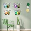 Metal Butterfly Wall Art Decor, 3D Outdoor Sculpture Iron Outdoor Hanging Decor Ornaments, Metal Hand-made Butterfly Wall Art, Fence Decorat