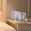 LED Table Clock Snooze Function Adjustable Brightness Desk Clocks