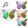 Metal Butterfly Wall Art Decor, 3D Outdoor Sculpture Iron Outdoor Hanging Decor Ornaments, Metal Hand-made Butterfly Wall Art, Fence Decorat