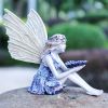 Miniature Fairy Resin Statue, Resin Craft For Garden Yard Outdoor Indoor Lawn Porch Balcony Patio Decor