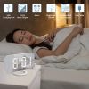 LED Table Clock Snooze Function Adjustable Brightness Desk Clocks