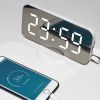 LED Table Clock Snooze Function Adjustable Brightness Desk Clocks